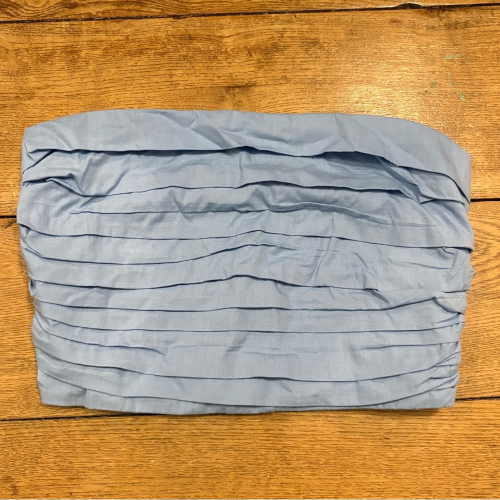 Abercrombie & Fitch Light Blue Crop Top